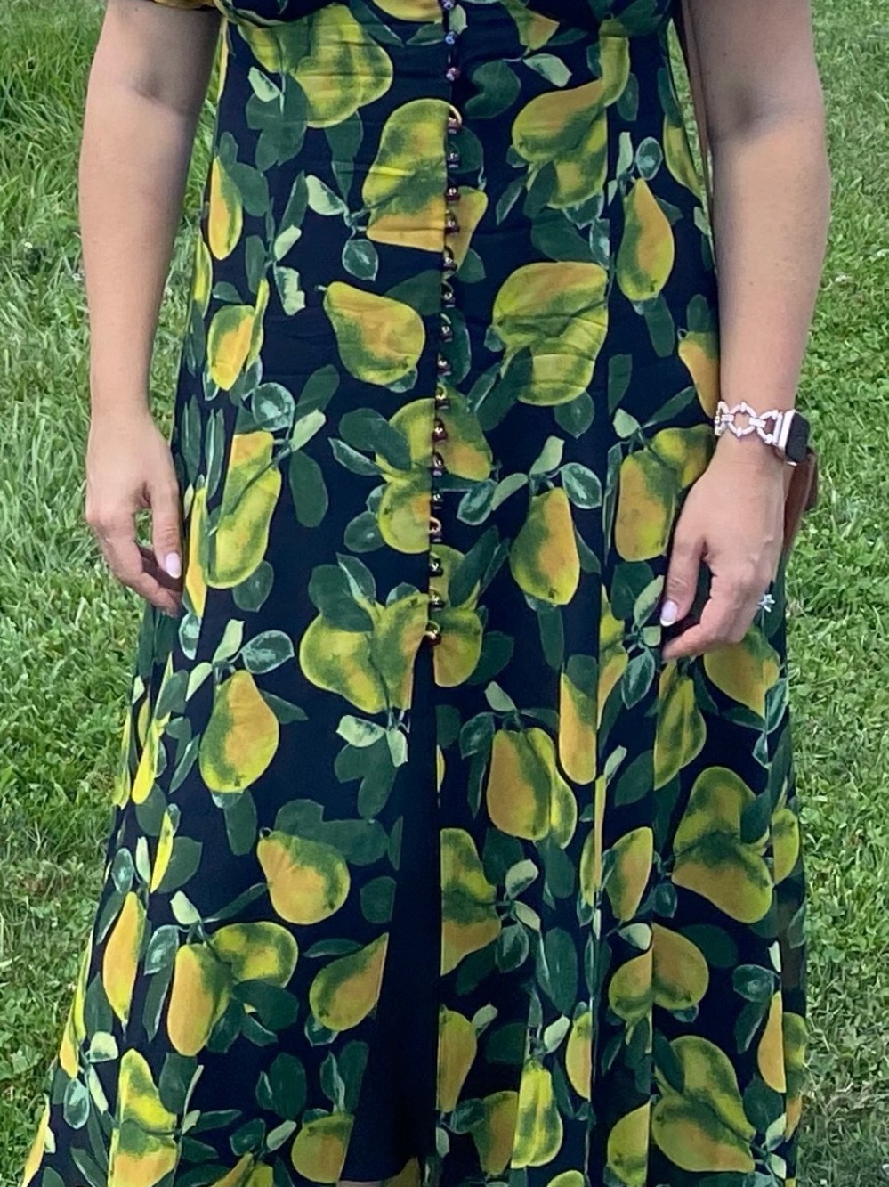 Women’s pears Marc Jacob’s dress with Yellow Green Lemon Print